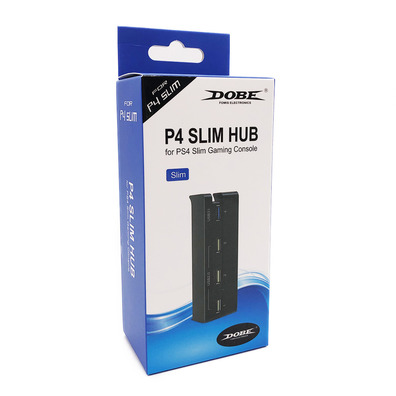 Hub USB 4 ports pour PS4 Slim Noir