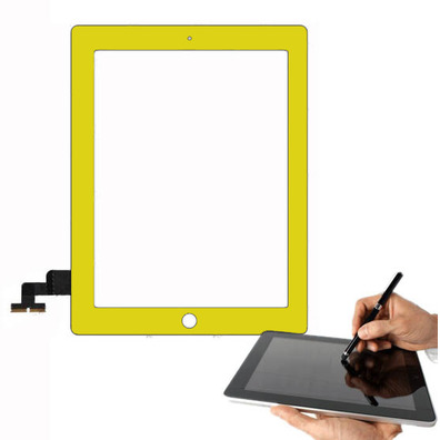 Écran tactile iPad 2 Jaune