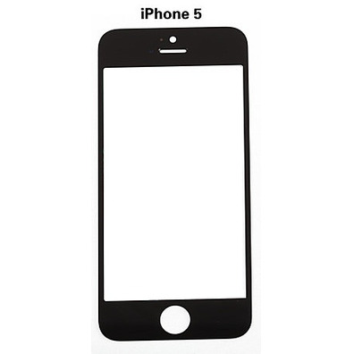 Vitre avant pour iPhone 5/5S/5C/SE Noir