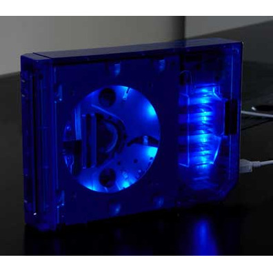 II-Case Crystal Blue with LEDs Wii
