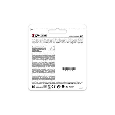 Kingston 128gb microsdxc toile sélectionner 80r cl10 uhs-i single