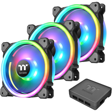 Kit 3 Vintillores Thermaltake Riing Trio 12 cm RGB