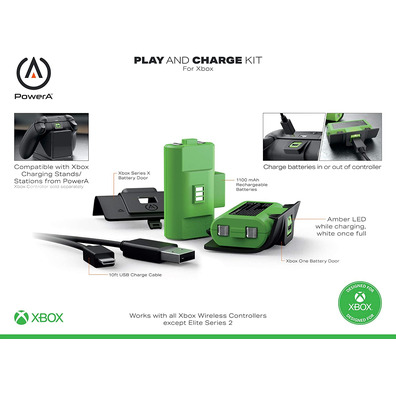 Kit Juega y Carga Power A Play (Play and Charge Kit) Xbox One / Xbox Series X/S