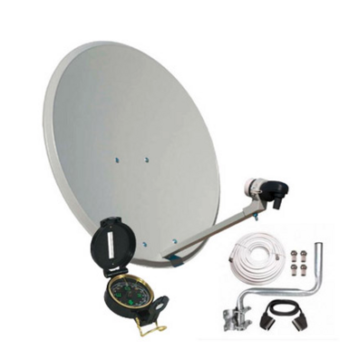 Antena 80cm + LNB + Localisateur satellite + Installation Kit