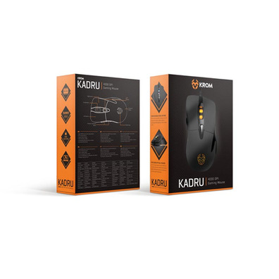 Krom kadru Raton Gaming 4000dpi Noir