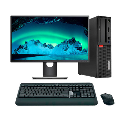 Lenovo ThinkCentre M720S SFF i7 16 Go RAM 500 Go NVMe 24" Reconditionné
