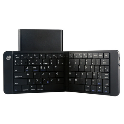 Leotec Mini Bluetooth clavier plegable avec batterie noire