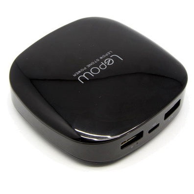 Lepow Moonstone 6000mah Portable Power Bank Noire