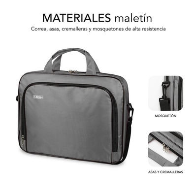 Maletín Subblim Oxford para Portátiles hasta 12.5 " Gris