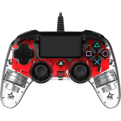 Mando Nacon Compact Wired Illuminated Red Oficial PS4