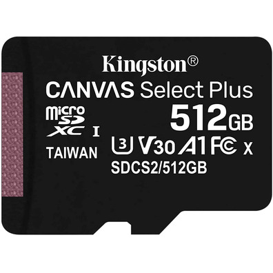 Memoria MicroSD XC 512 Go Kingston Canvas Select