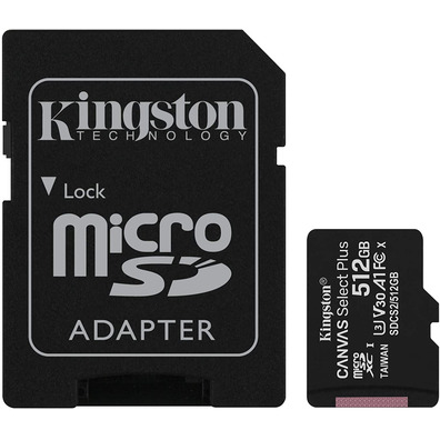 Memoria MicroSD XC 512 Go Kingston Canvas Select