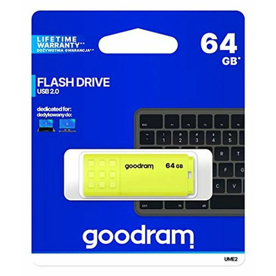 Memoria USB Goodram 64 Go UME2 Yellow USB 2.0