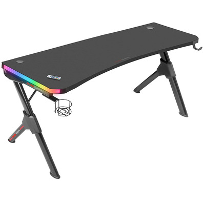 Mesa Gaming Mars Gaming MGD140RGB 140 cm Negra