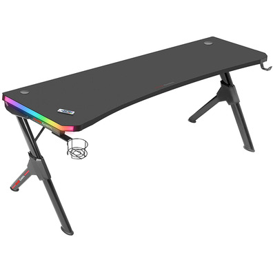 Mesa Gaming Mars Gaming RGB XL Black 160x60 cm