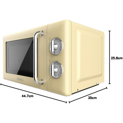 Cecotec ProClean 3110 Micro-ondes rétro jaune