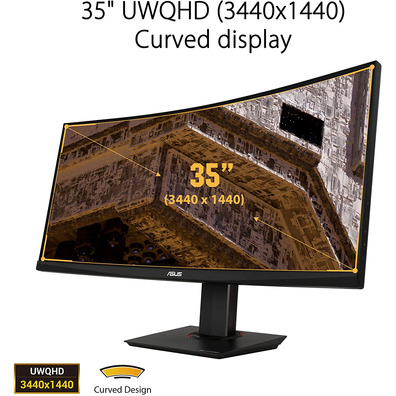 ASUS TUF moniteur jeu VG35VQ Curvo HD LED 35 "Noir