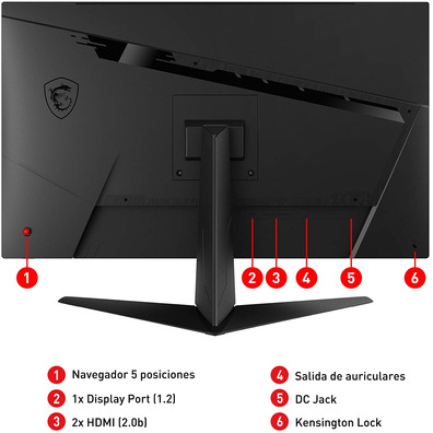 Moniteur de jeu MSI Optimx G273QF 27 "Black LED