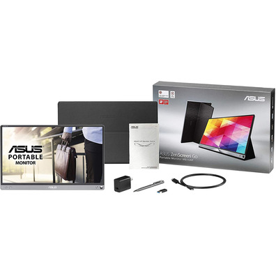 Moniteur portable Asus MB16AP 15.6 "Argent / Noir