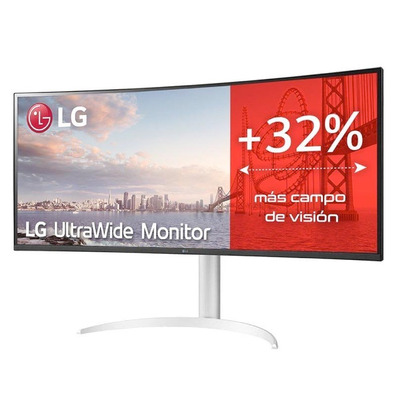 Moniteur Profesional Ultrapanorámico Curvo LG UltraWide 38WQ75C-W 38 " / QHD + / Negro y Blanco