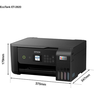 Multifunción Recargable Color Epson Ecotank ET-2820 WiFi Negra