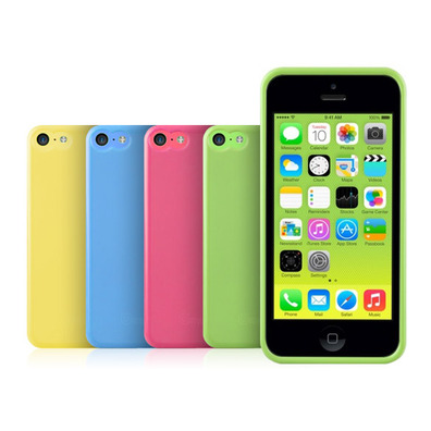 Soft and Skin minigel Muvit iPhone 5C Jaune