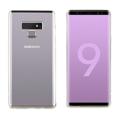 Cover Samsung Galaxy Note 9 Bling Transparent Monture D'Argent