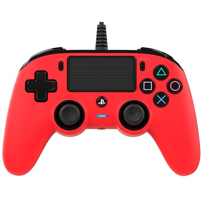 Nacon Compact Contrôleur officiel rouge PS4