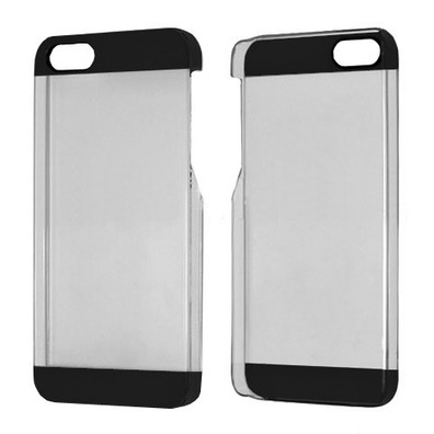 Transparent Plastic Case for iPhone 5/5S Noir