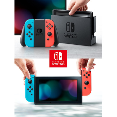 Nintendo Switch Blue Neon/Red Neon