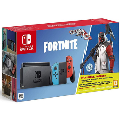 Nintendo Néon bleu / Néon rouge + Fortnite (Code de téléchargement)