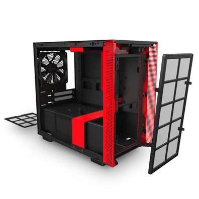 NZXT Boîtier MINI ITX H210 Noir-Rouge