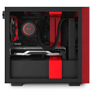 NZXT Boîtier MINI ITX H210 Noir-Rouge