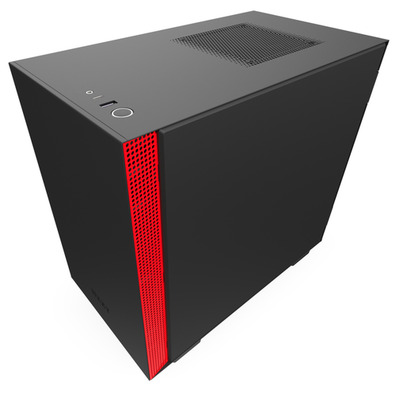 NZXT Boîtier MINI ITX H210 Noir-Rouge