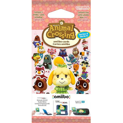 Pack 3 Tarjetas Amiibo Animal Crossing (Serie 4) Switch