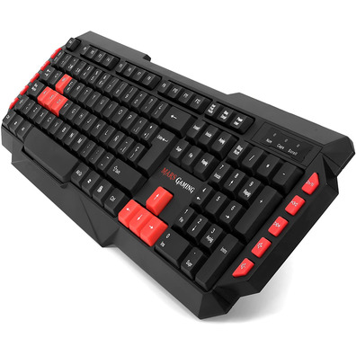 Pack Mars Gaming MRCP1 (Teclado + Ratón + Auriculares + Alfombrilla)