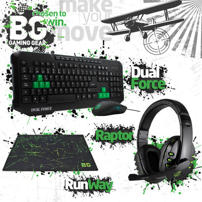 Pack B Clavier double force + casque + tapis
