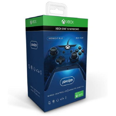 Commande Pdp avec Xbox One / PC Blue Cable