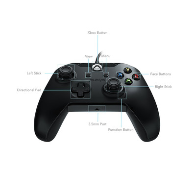 PDP WIRED CONTROLLER BLACK (OFICIAL)