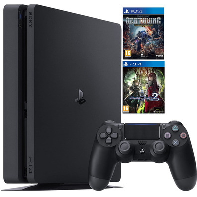 Playstation 4 Slim (500 Go) + Death End Request 2 DOE + Space Hulk: Deathwing Enhanced Edition