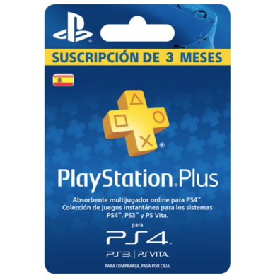 PLAYSTATION PLUS SUSCRIPTION DE 3 MOIS (PS4 / PS3 / PS VITA)