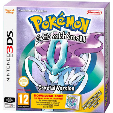 Pokemon Crystal 3DS (téléchargement de code)