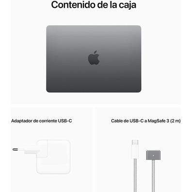 Portátil Apple Macbook Air 13 MBA 2022 Space Grey M2/8GB/512GB/GPU 10C/13.6'