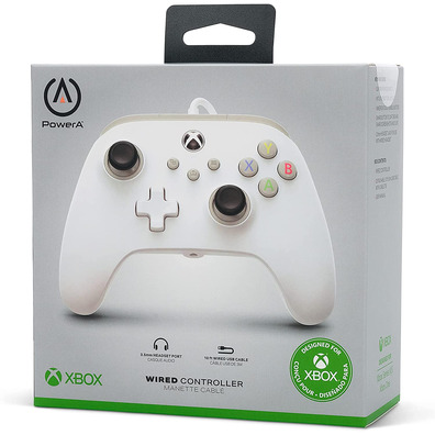 Power A Wired Controller White (Xbox One / Xbox Series / PC)