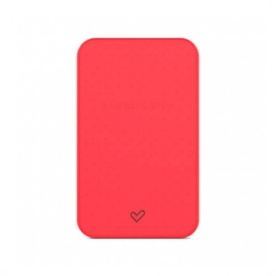 Powerbank Energy System 5000 mAh con cable integrado Rojo