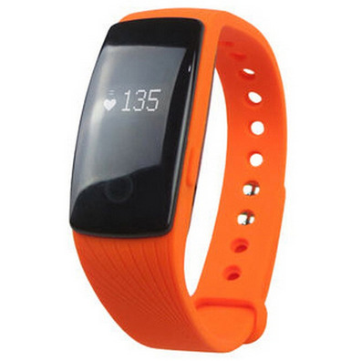 Fitness Leotec Touch Pulse Orange Bracelet