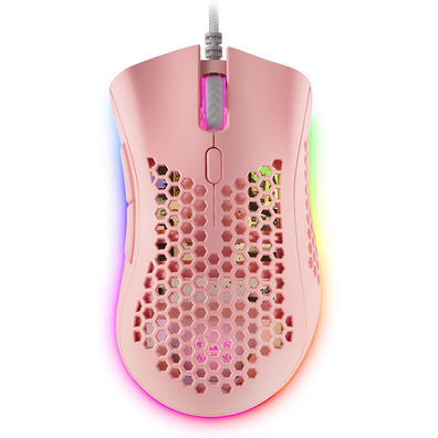 Ratón Gaming Mars Gaming MMEX 32000 DPI Pink