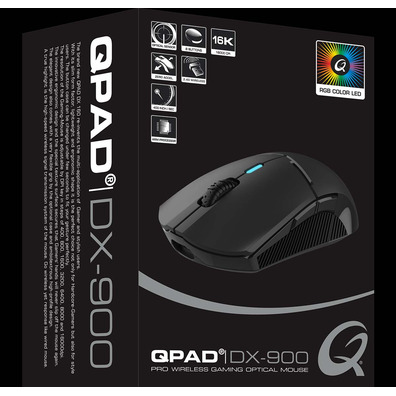 Ratón Gaming QPAD DX 900 sans fil