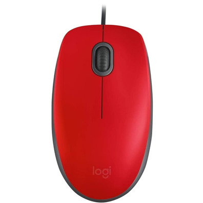 Ratón Logitech M110 Souris silencieuse Rojo 1000 DPI