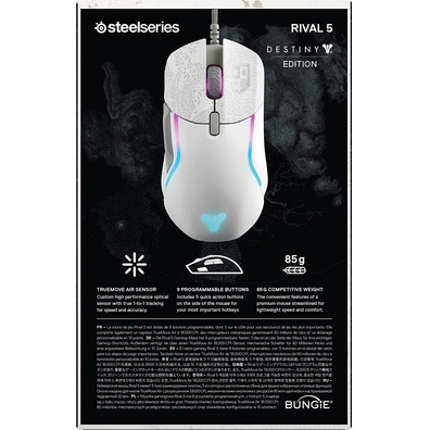 Ratón Steelseries Rival 5 Destiny 2 Edition 18000 DPI